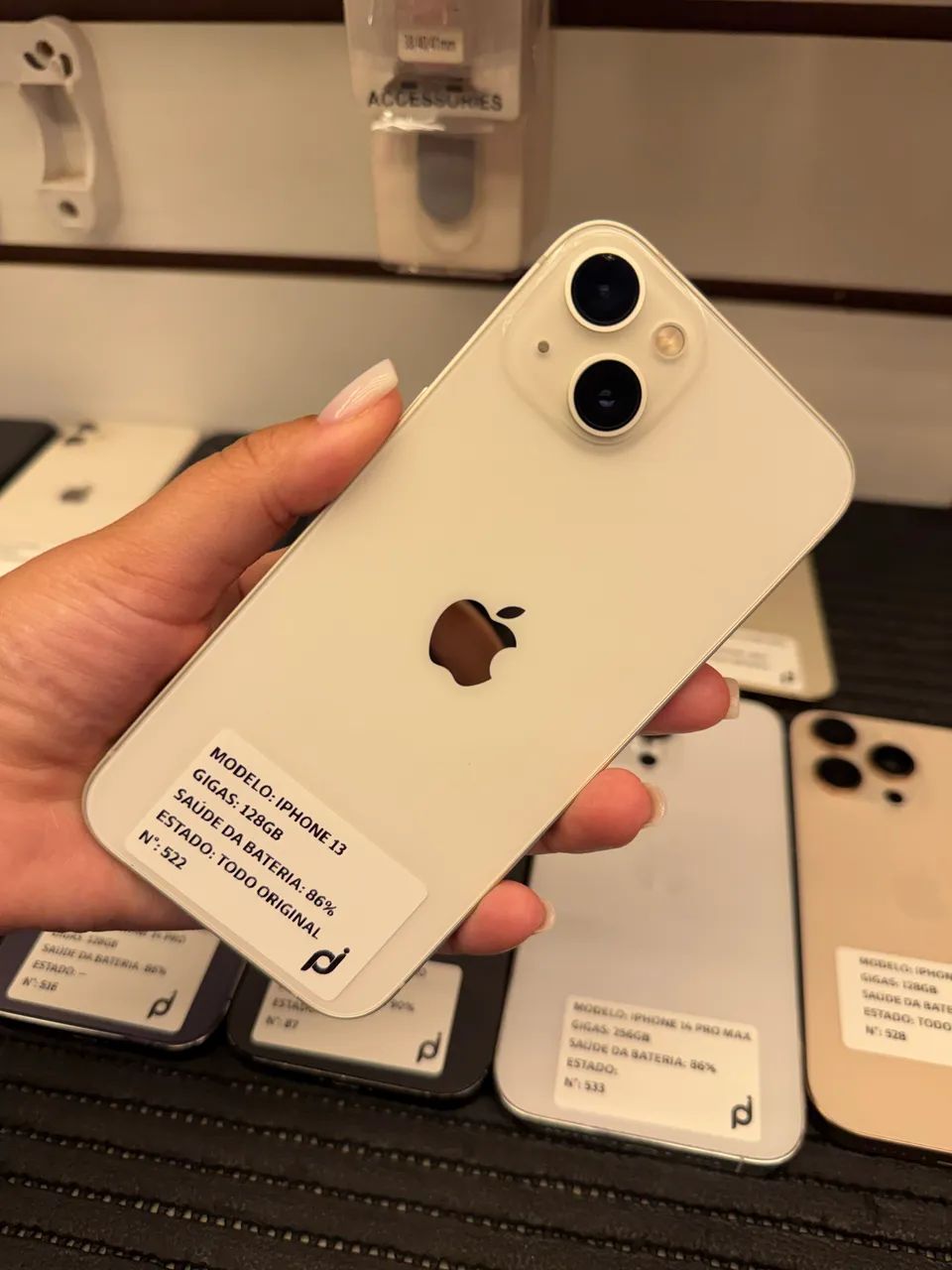 IPHONE 13 128GB SEMINOVO TODO ORIGINAL - COM 1 ANO DE GARANTIA E