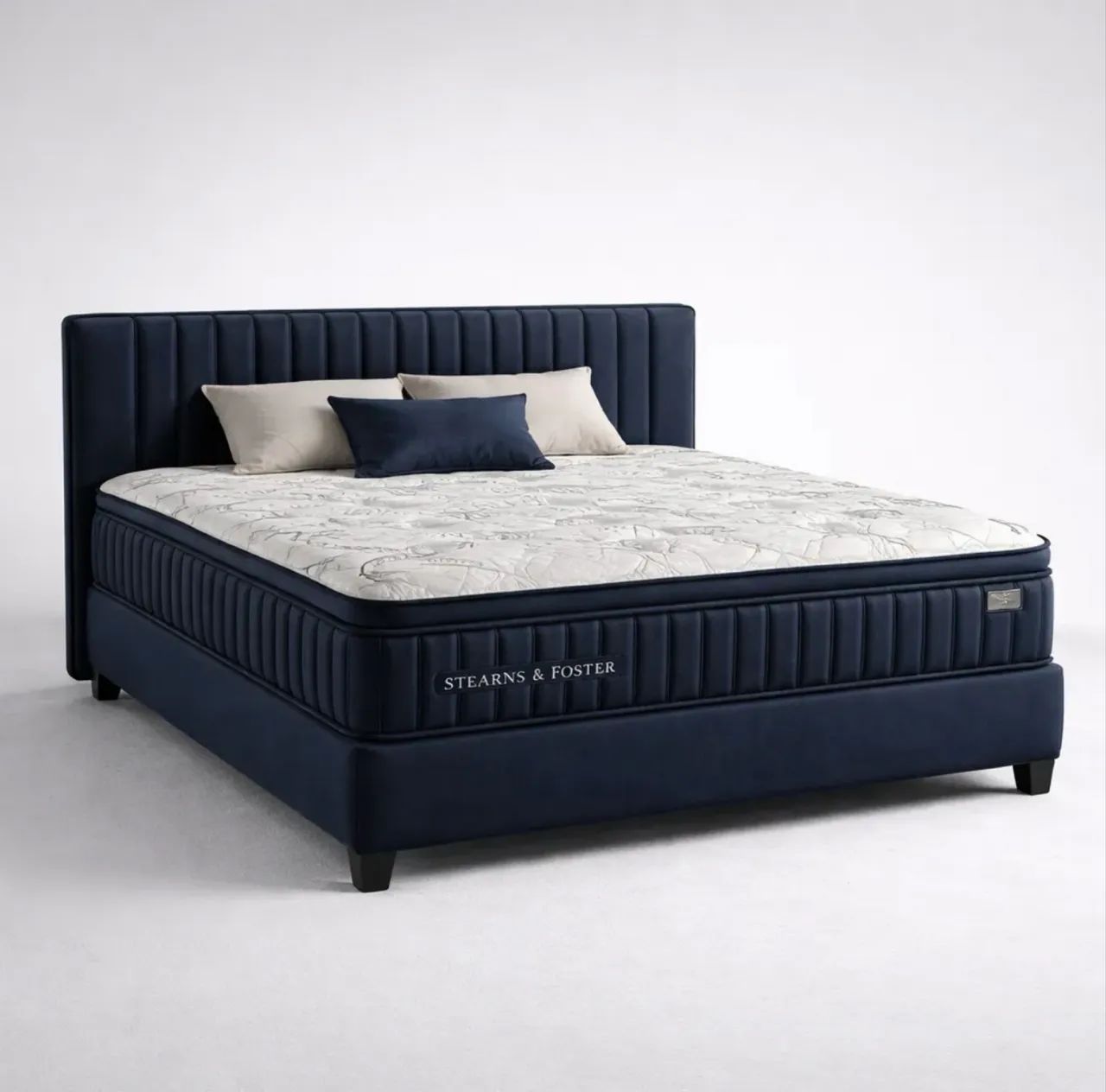 Cama King Stearns & Foster Original EUA + Colchão + Base Baú - Foto 2