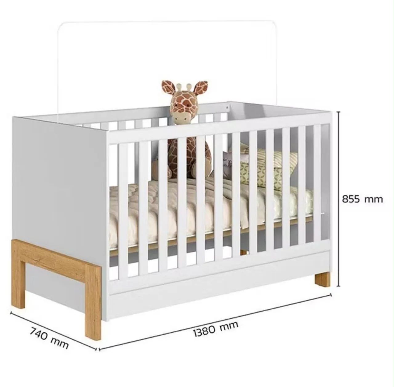 Berço mini cama com colchão e mosquiteiro - Foto 2