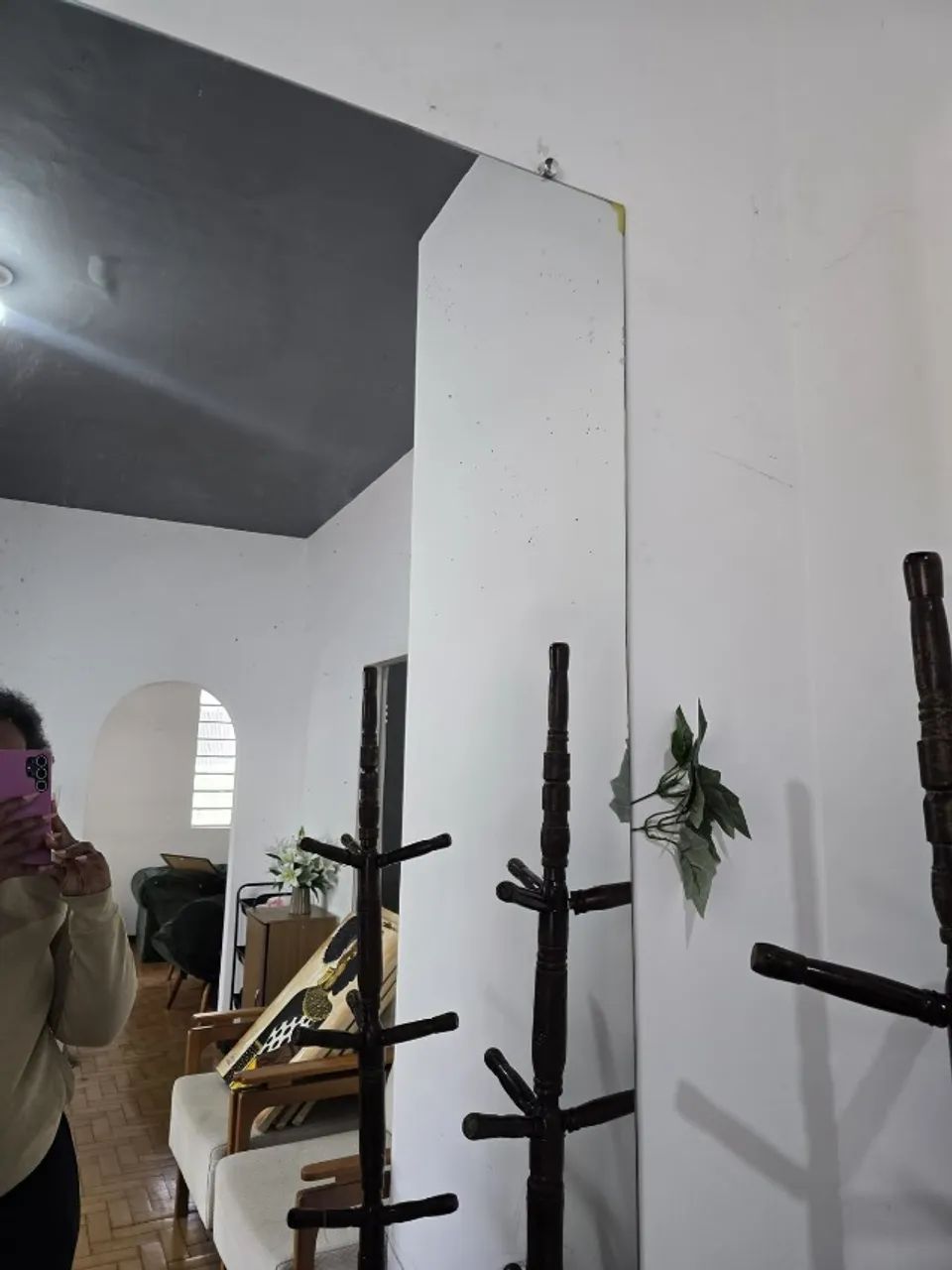 Espelho retangular grande para salão