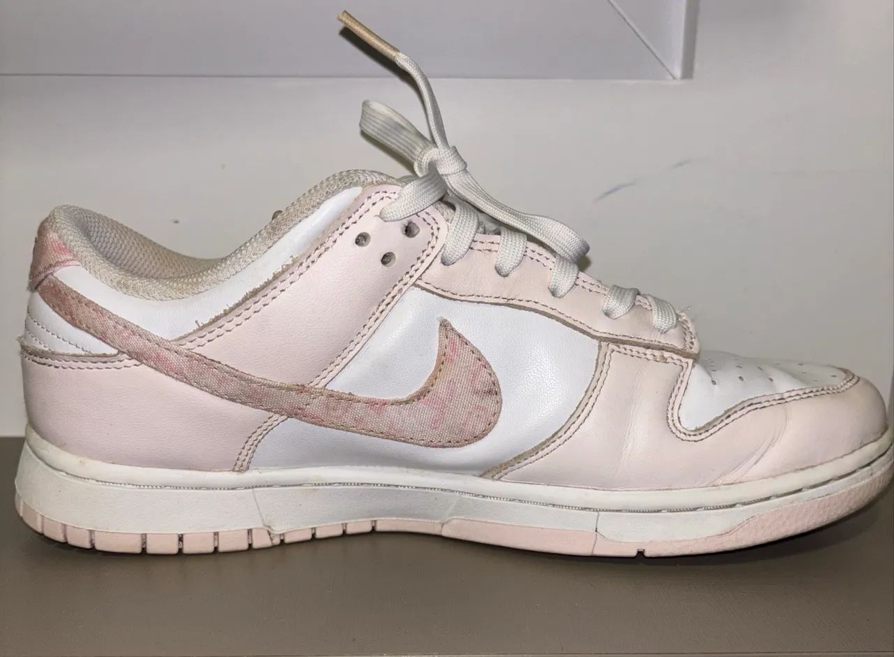 Nike Dunk Branco e Rosa