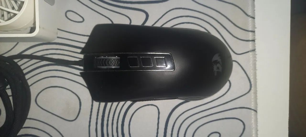 Kit Red Dragon com caixa mause e teclado mecânico com ventilador de PC  - Foto 3