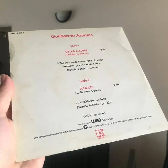 Vinil compacto - Guilherme Arantes - Deixa Chover 1981 - Foto 4