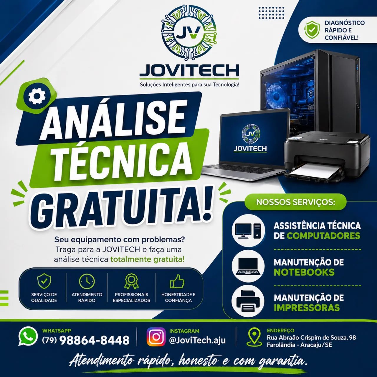 MANUTENÇÃO EM COMPUTADOR, NOTEBOOK E IMPRESSORAS 