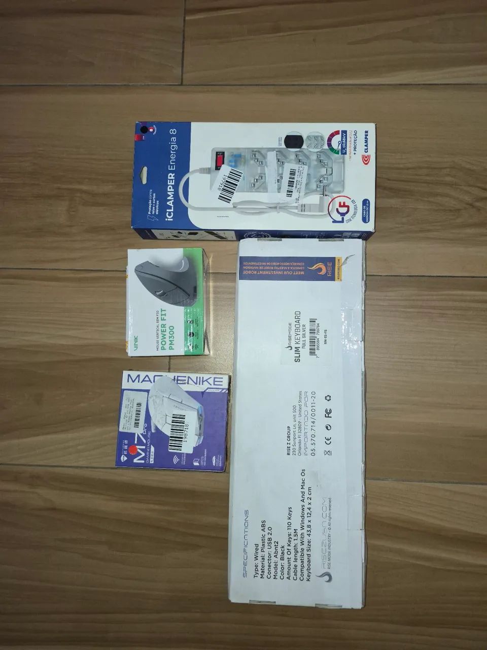 Kit Informática - Teclado + 2 Mouses + iClamper Energia 8 - Foto 2