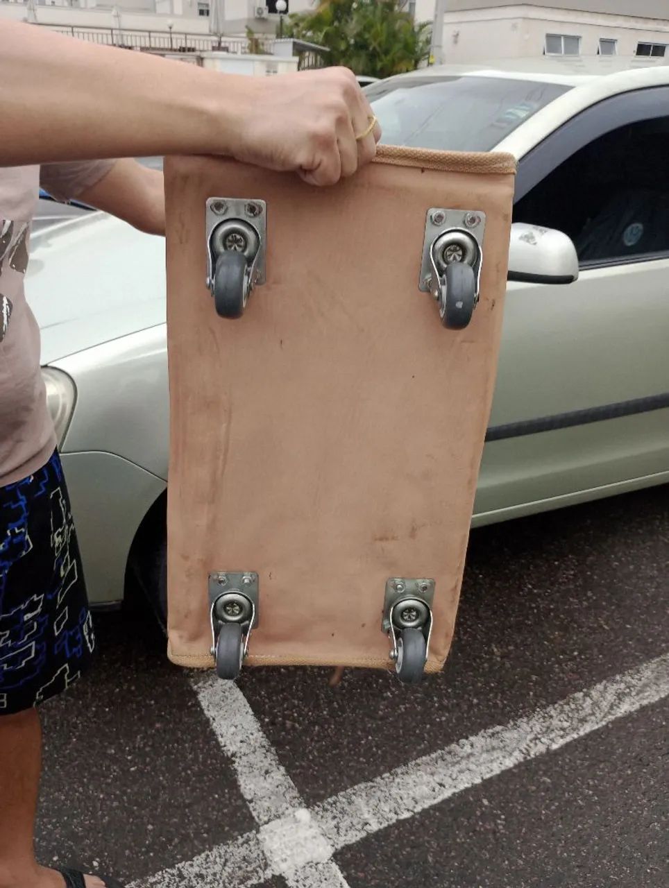 Bolsa carinho com rodinha para carga - Foto 2