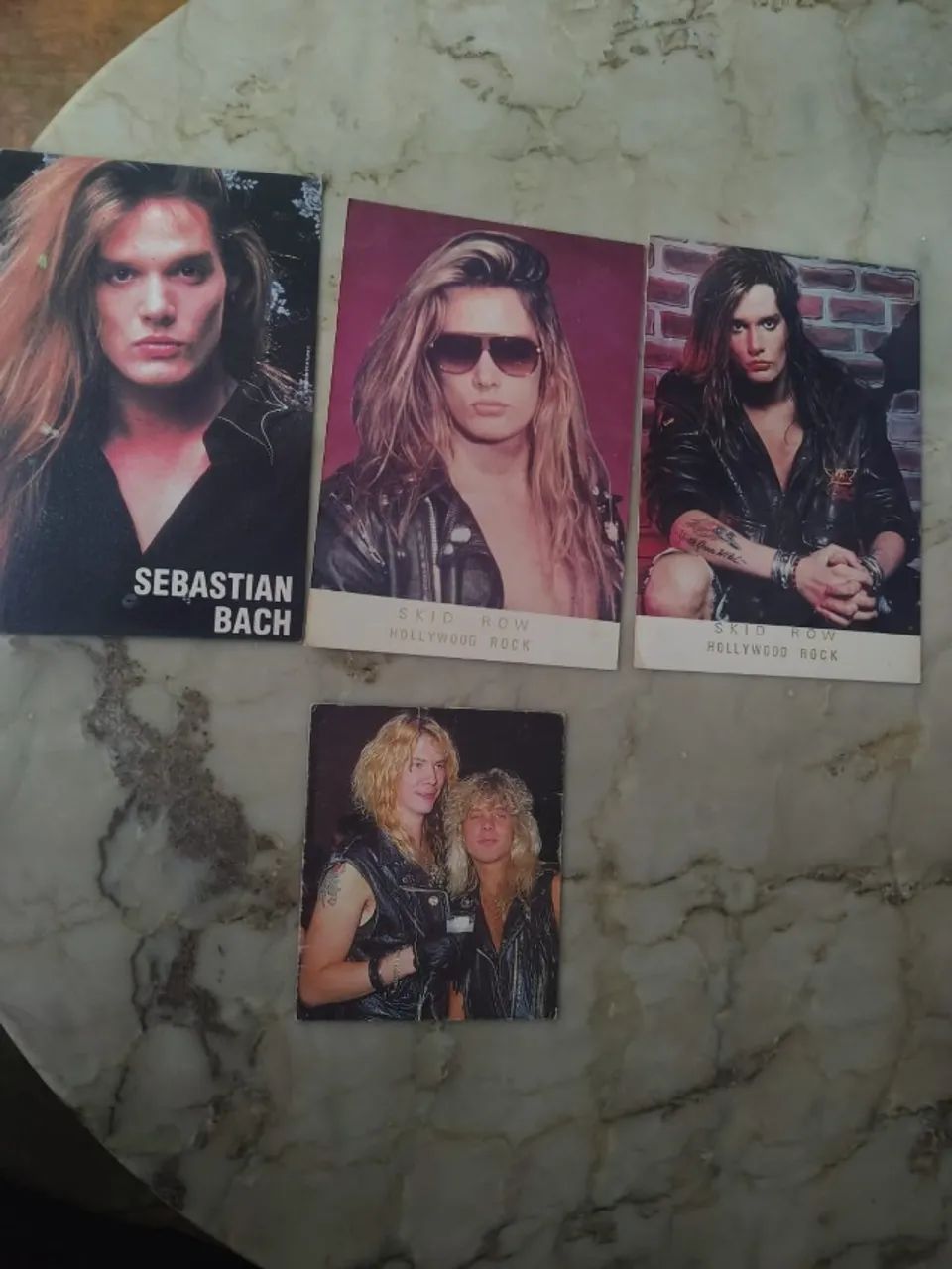 Raro cartão rock  Sebastian Bach 