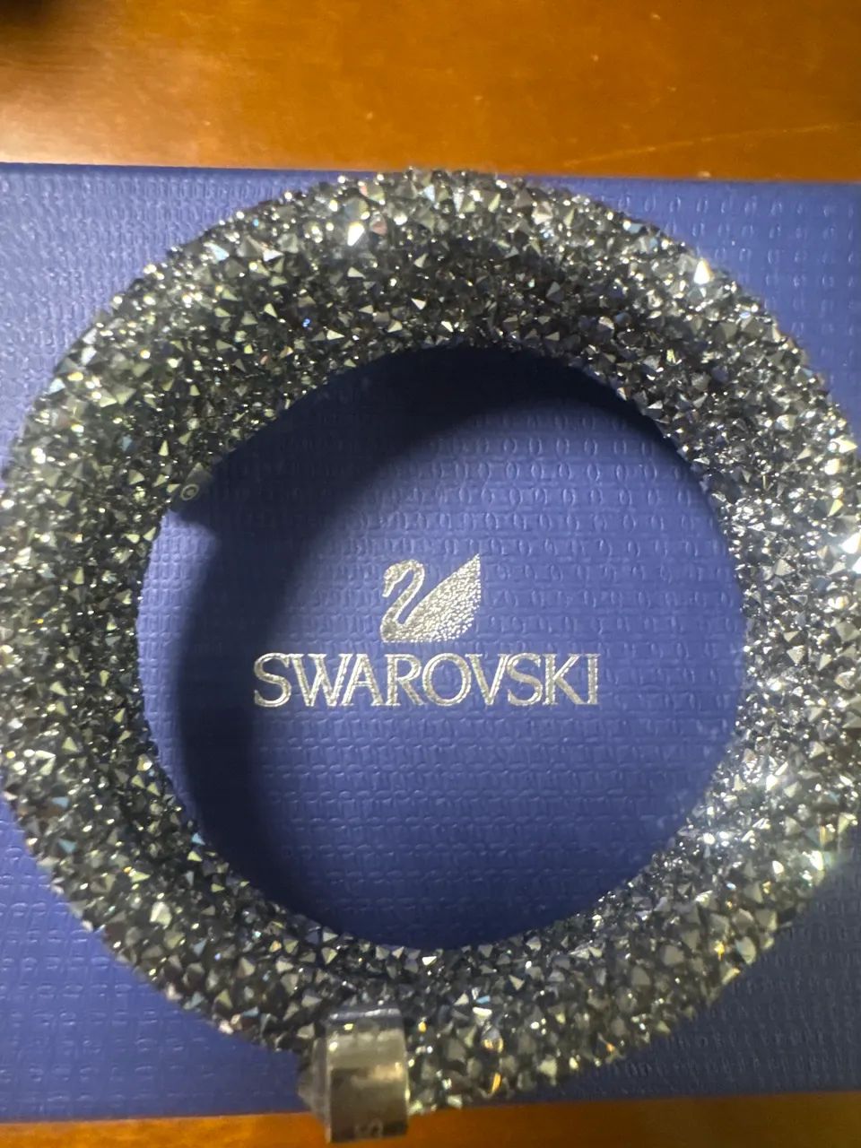 Pulseira Swarovski Crystaldust Original - Prata - Foto 2