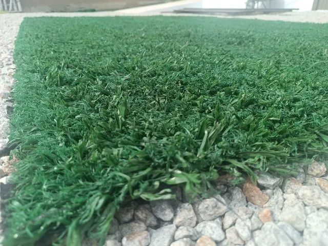 Grama Artificial Profissional 11m² Grossa e Alta 