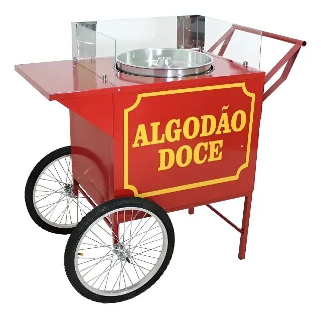 Carrinho + Maquina de Algodão Doce Profissional - Foto 3
