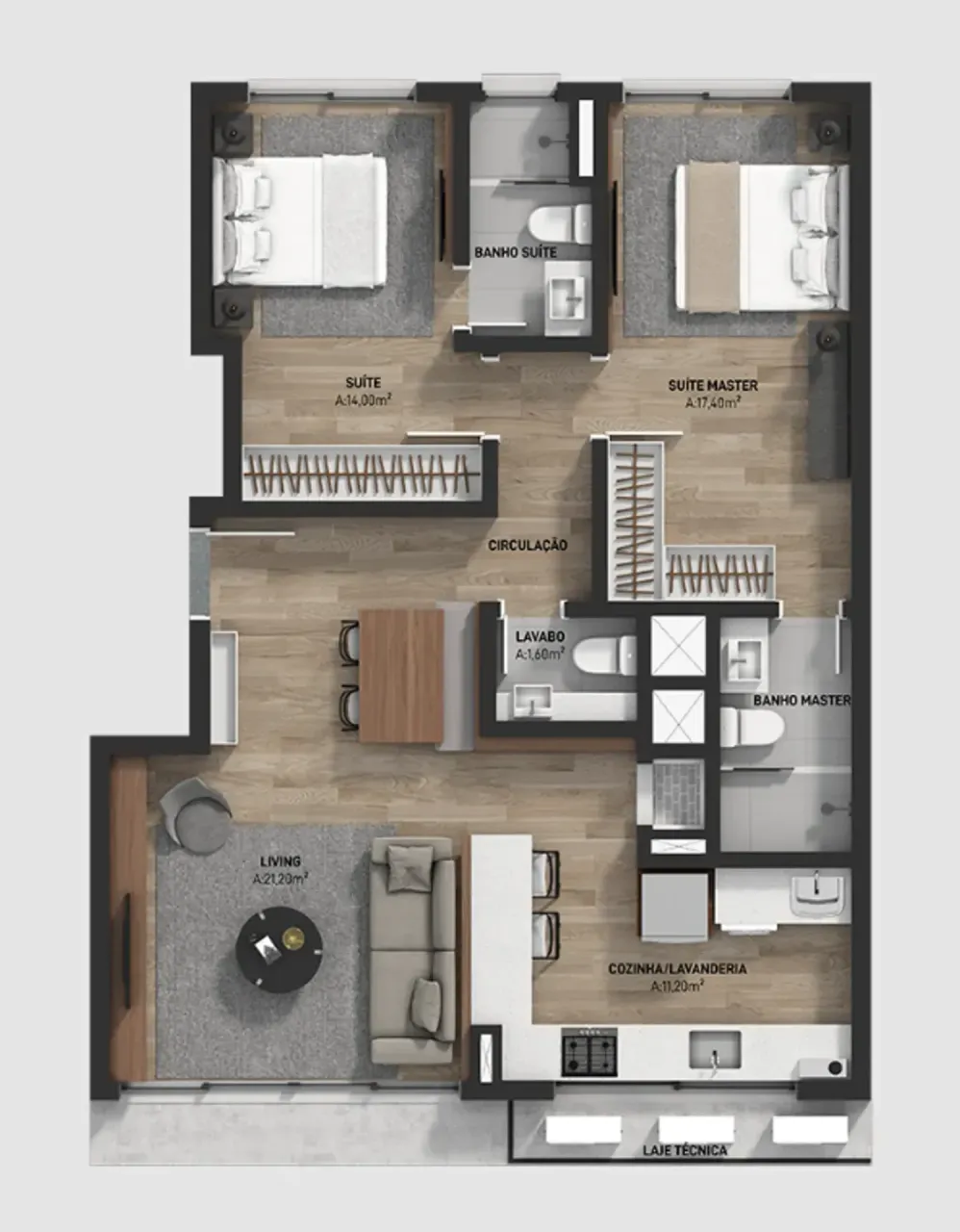 PLANTA 85m²