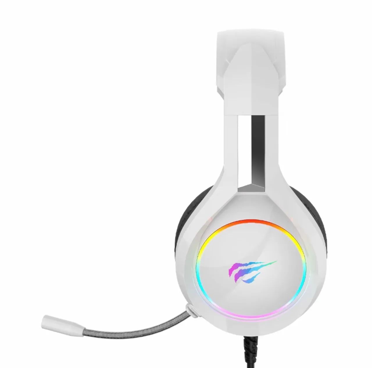 Headset Gamer Havit Gamenote H2232d RGB Branco - Foto 4