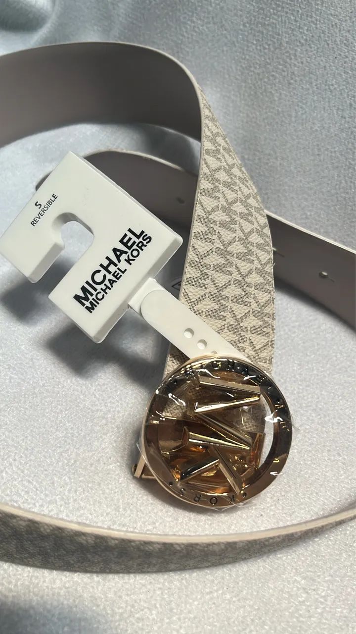 Cinto dupla face em couro TAM S da Michael Kors - Foto 2