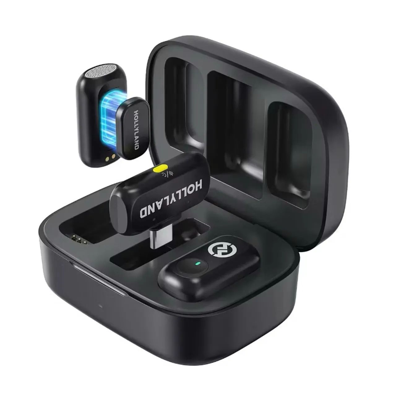 Microfone Hollyland Lark A1 Duo Usb-c com estojo 