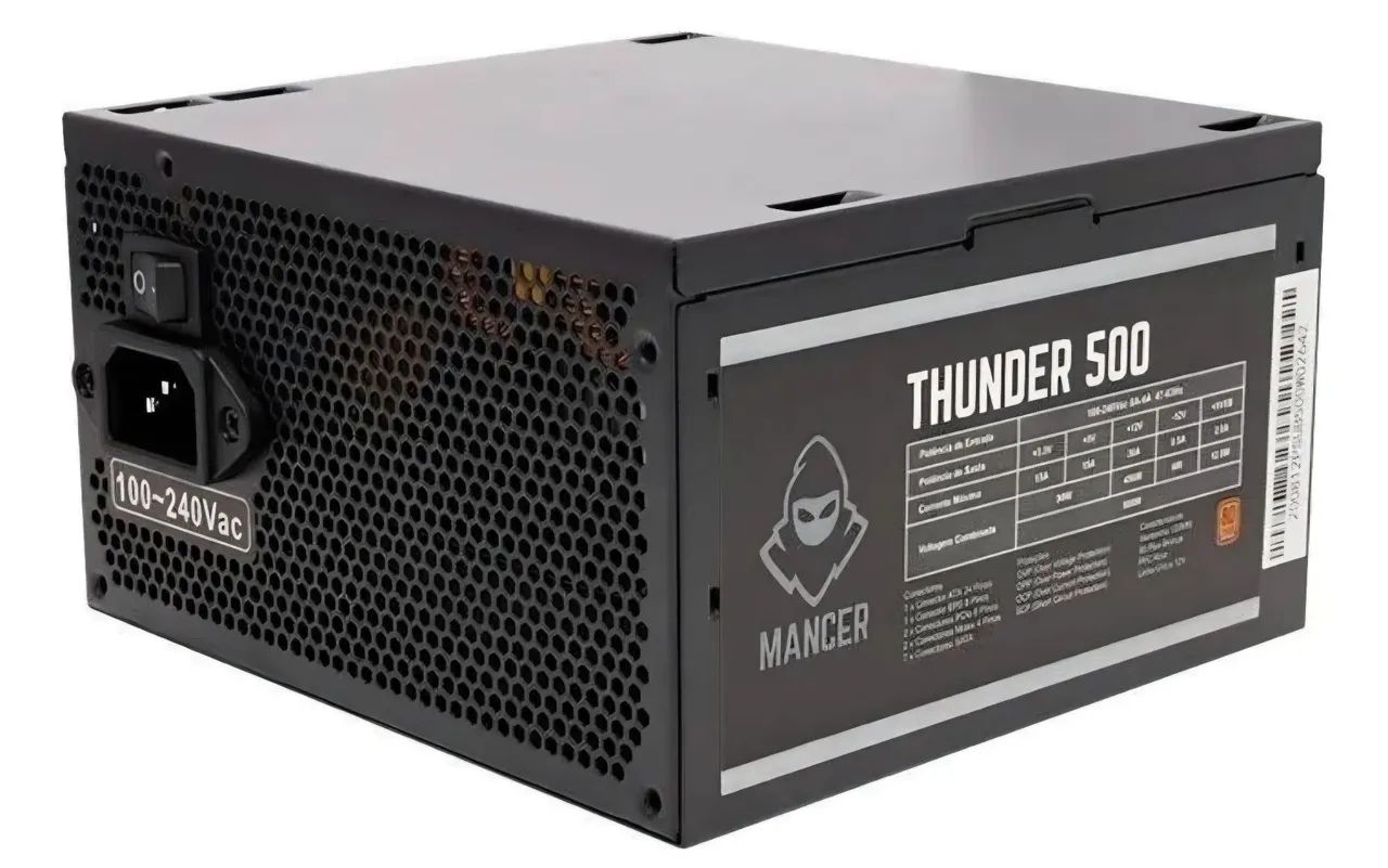Fonte Mancer Thunder 500w Bronze 80 Plus