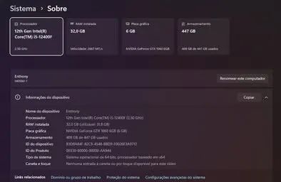 Computador Gamer I5 GTX1060 32Gb - Foto 2