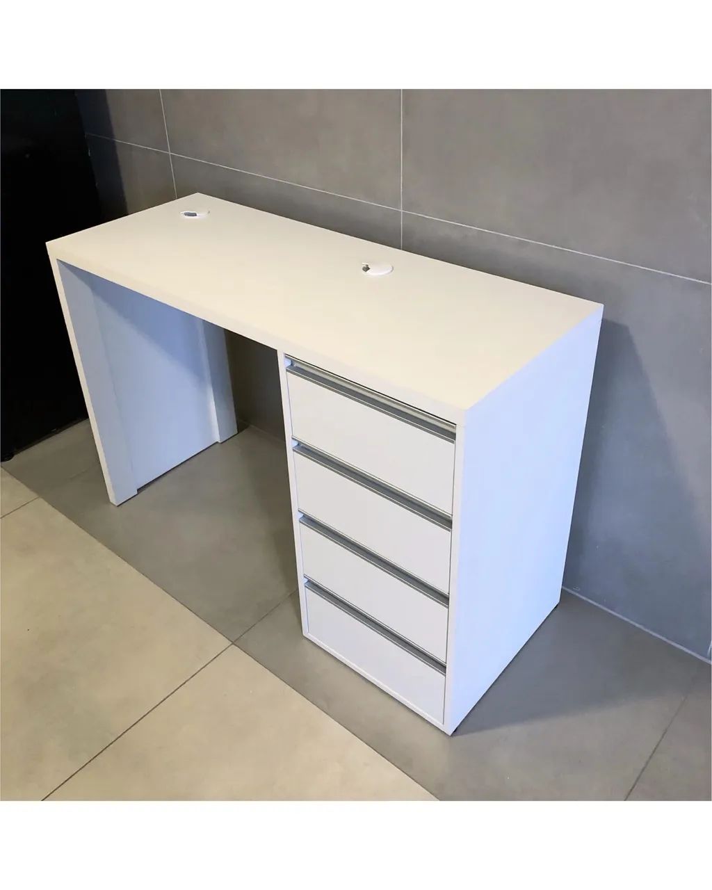Mesa Nail em MDF Branco