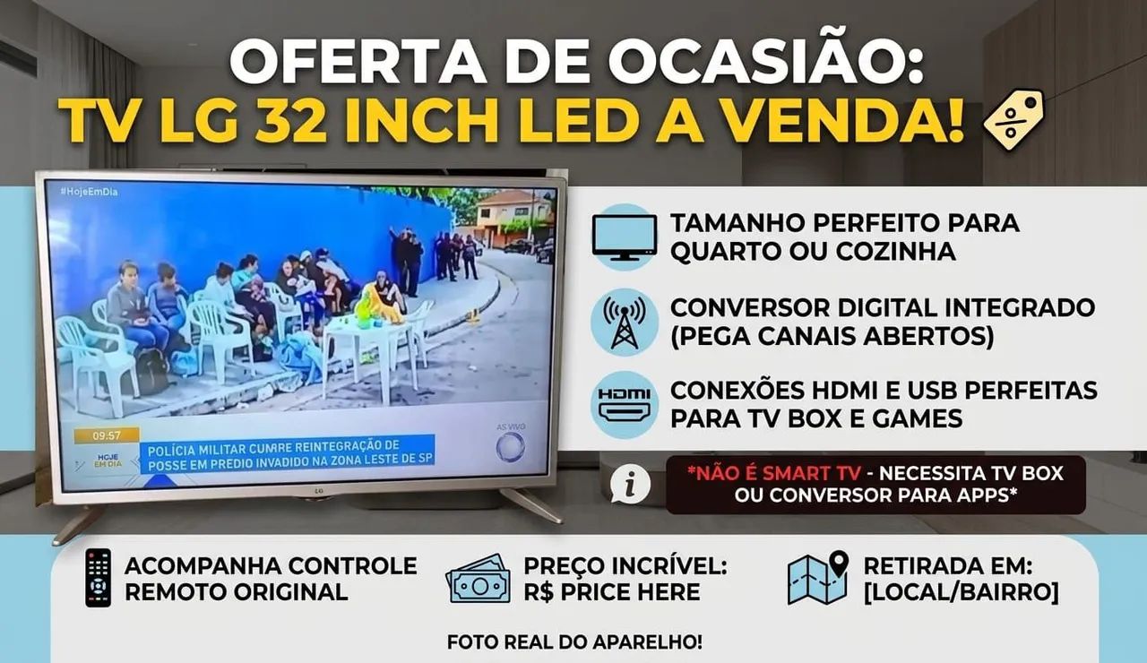 TV LG32 POLEGADAS 