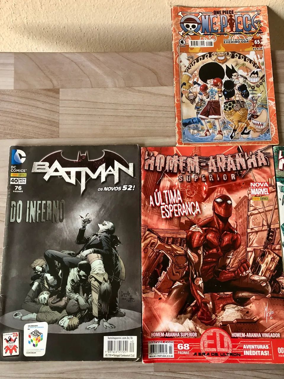 Mangá Batman homem aranha e one piece - Foto 2
