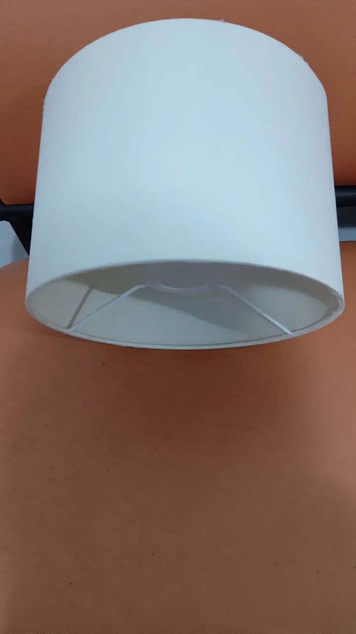 Cúpula  de abajur  branco  - Foto 4