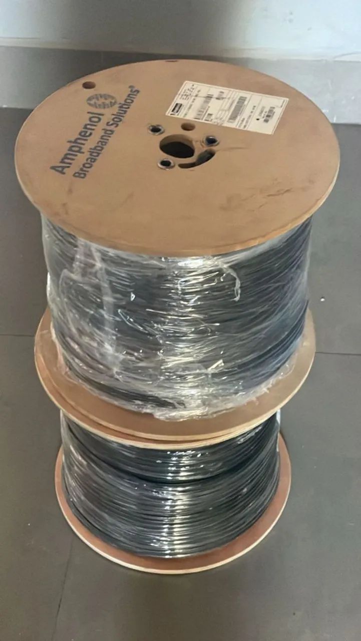 Vendo $435,00 Bobinas 305 mts Cabo Antena Rg6 Coaxial BLINDADO com mensageiro Profissional