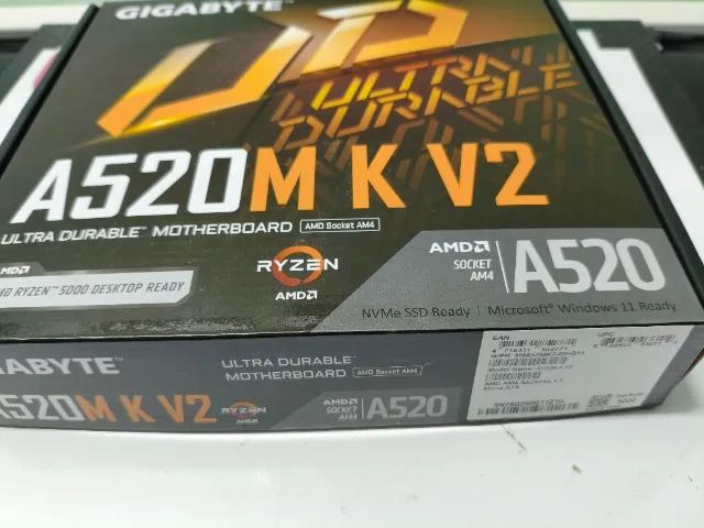 Placa Mae GigaByte A520M K V2 - Foto 2