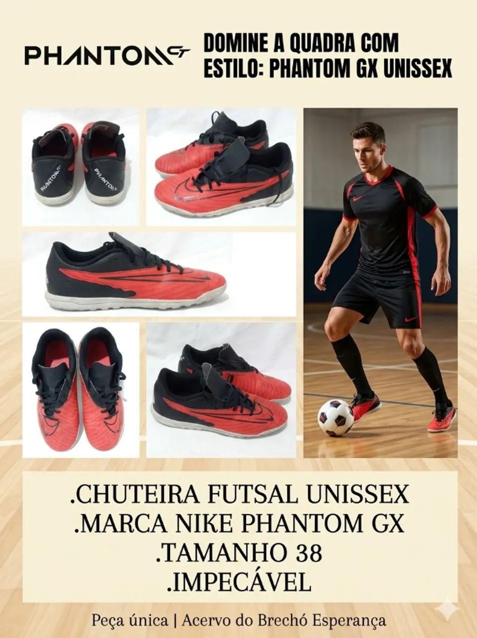 Chuteira NIKE, TAMANHO 38 - Calçados - Jardim Parnaíba, Santana de