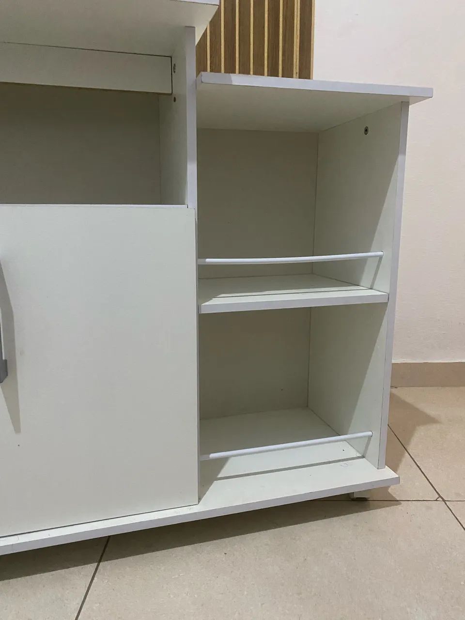 Balcão Multiuso Branco - Bom Estado - R$ 80,00 - Foto 3