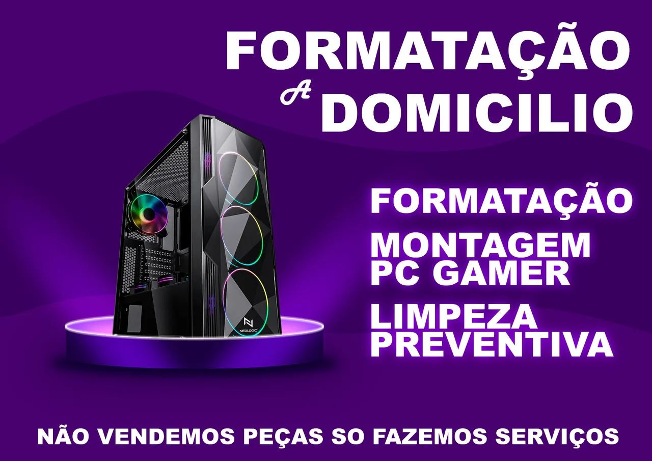 Formatação Notebook ou Pc a domicílio 
