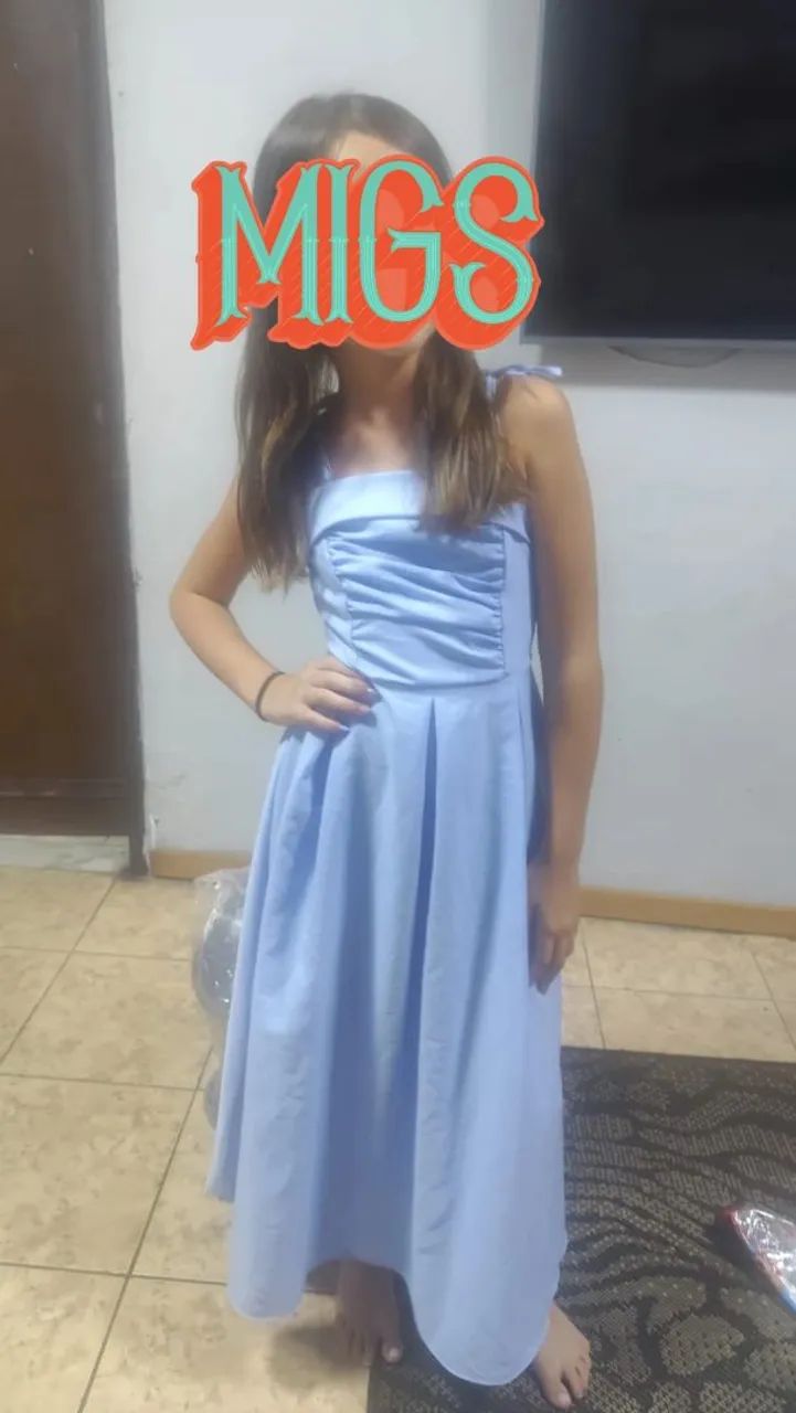 Vestido festa tamanho 10 anos,usado.uma vez