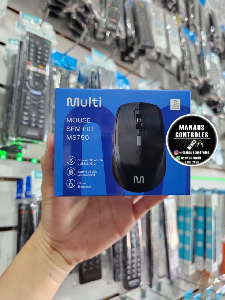Mouse sem fio conexão Bluetooth e wireless 