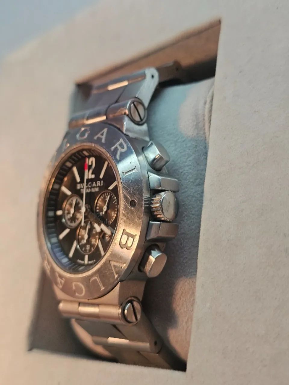 Relógio Bvlgari Cristal de Safira revisado pilha nova 