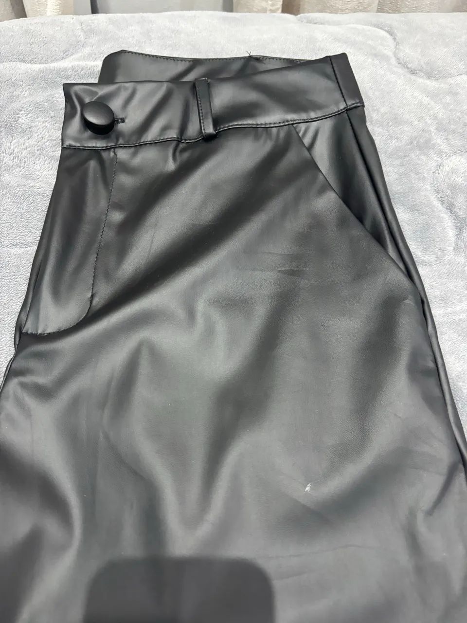 PANTALONA , PRETA, M, PU, 99,00, cintura alta. - Foto 4