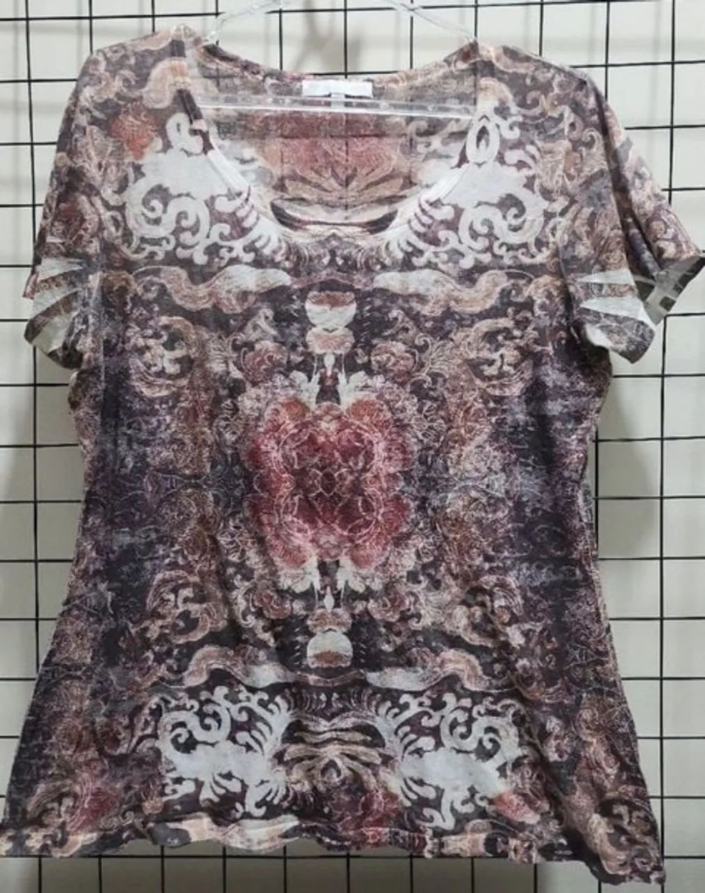 blusa estampada le lis blanc
