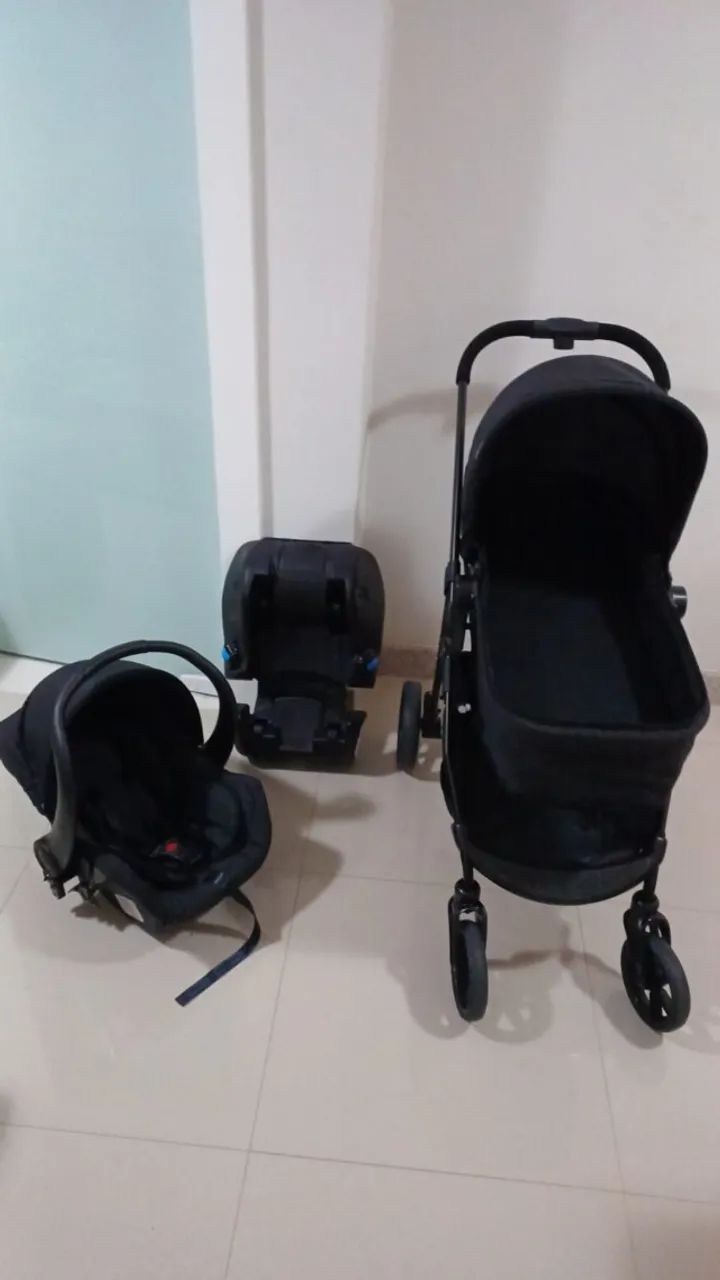 Carrinho de bebê kit completo - Foto 3