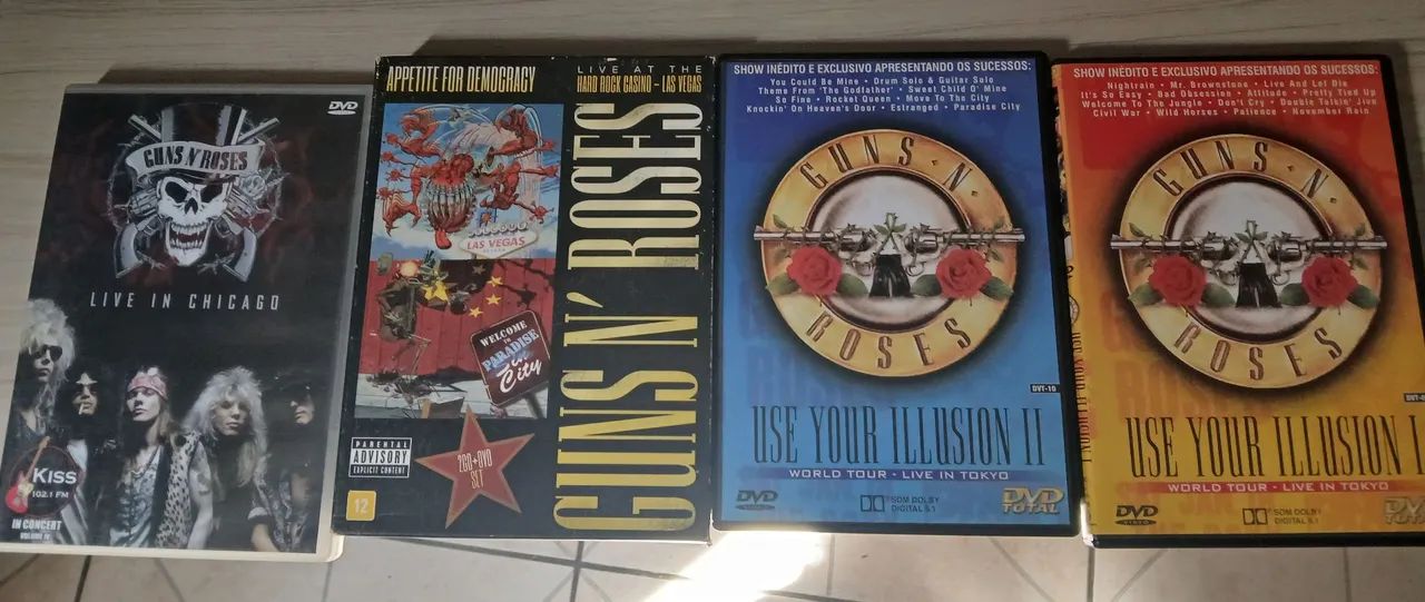 Lote DVDs Guns Roses 