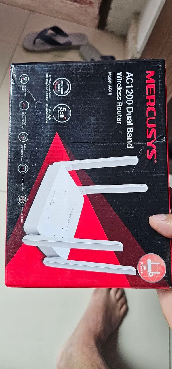Roteador 4 Antenas Ac1200 Mercusys