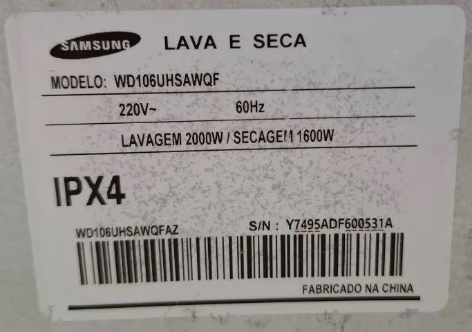 Maquina de lavar e secar - Samsung - Foto 5