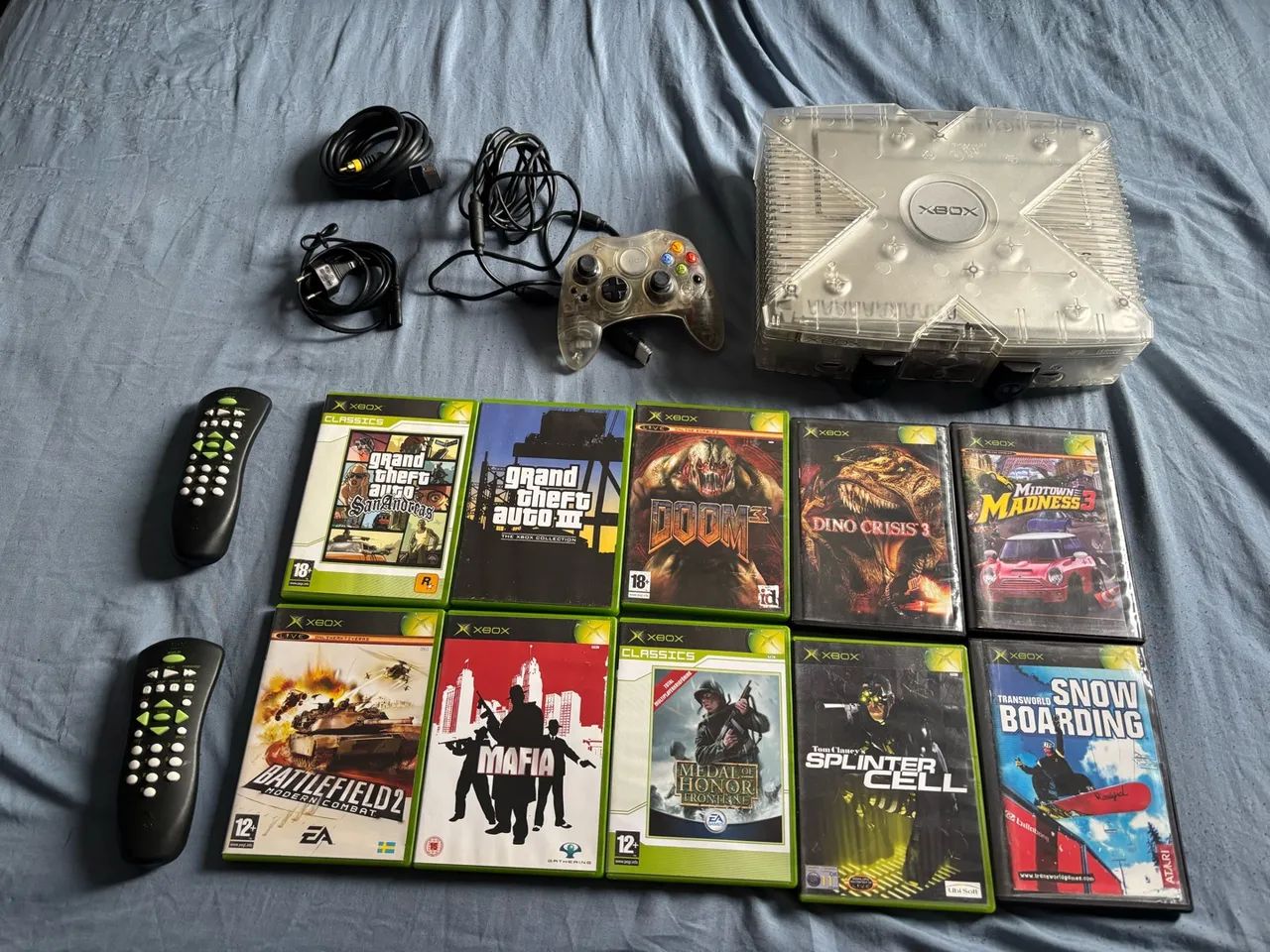 Xbox clássico cristal 