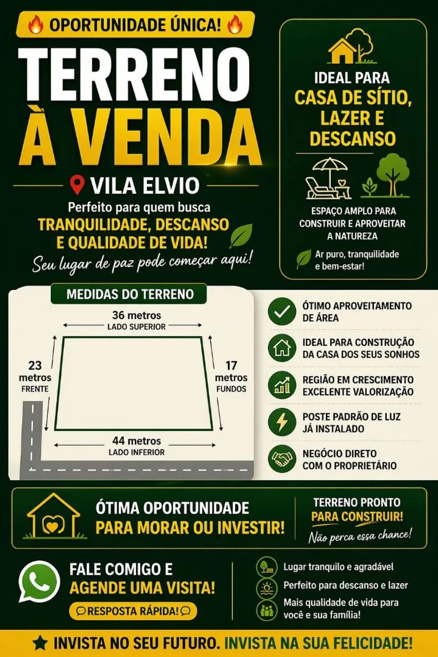 Terreno a venda 