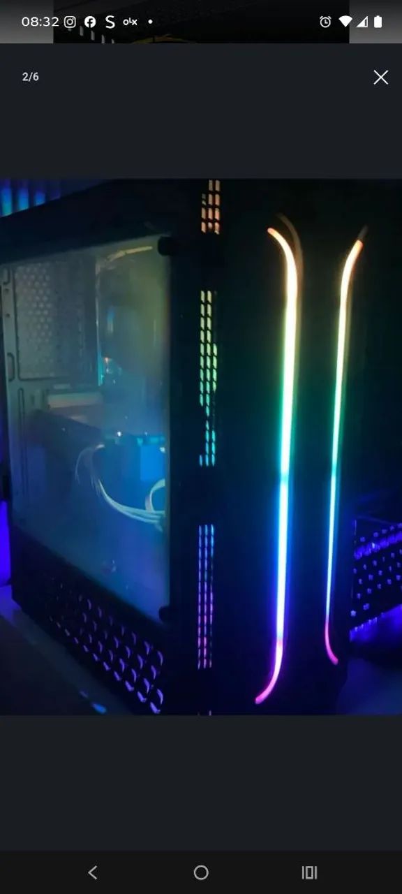 PC completo com teclado e mouse pad