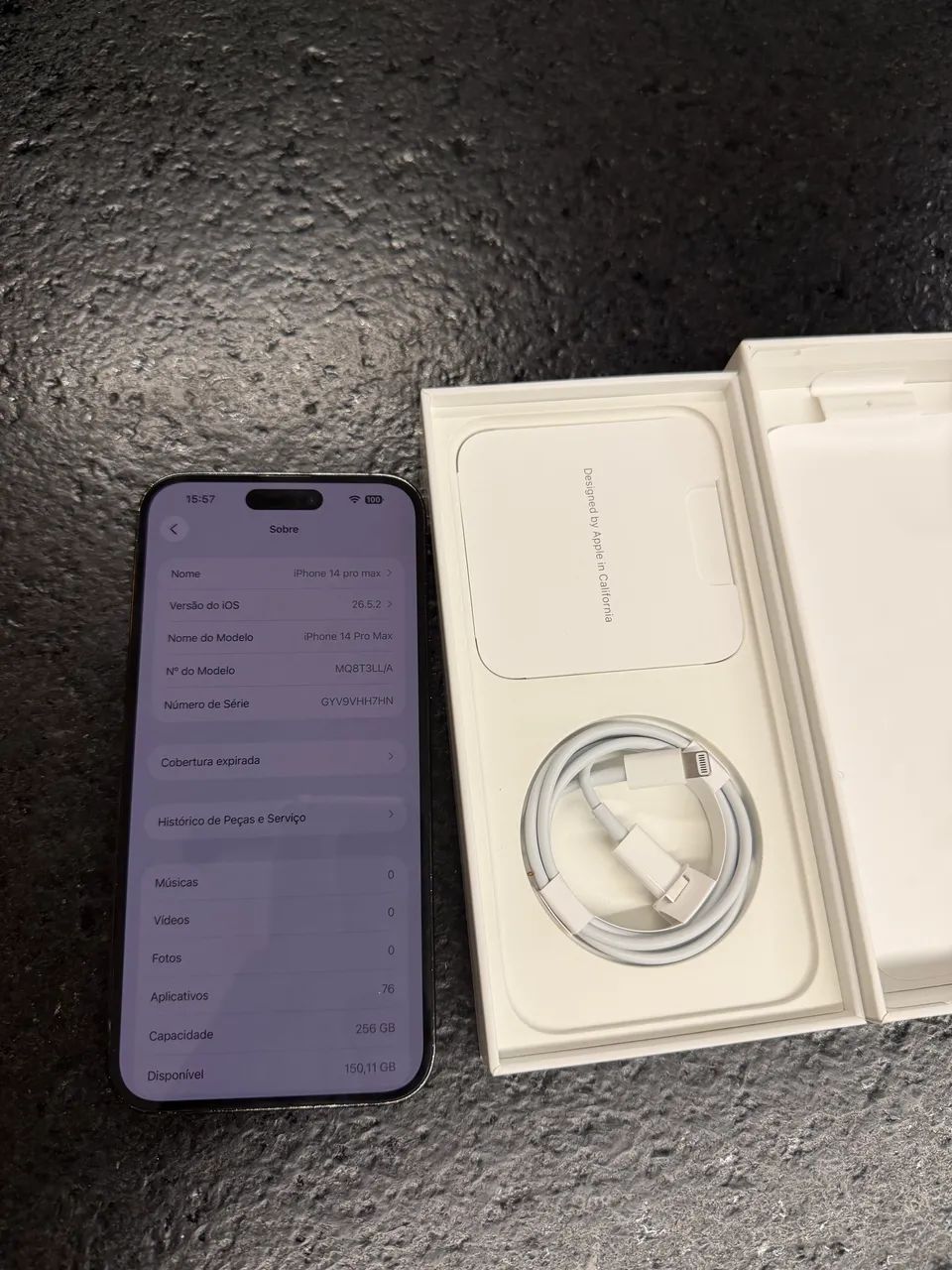 iPhone 14 Pro Max 256gb original sem detalhes. - Celulares e