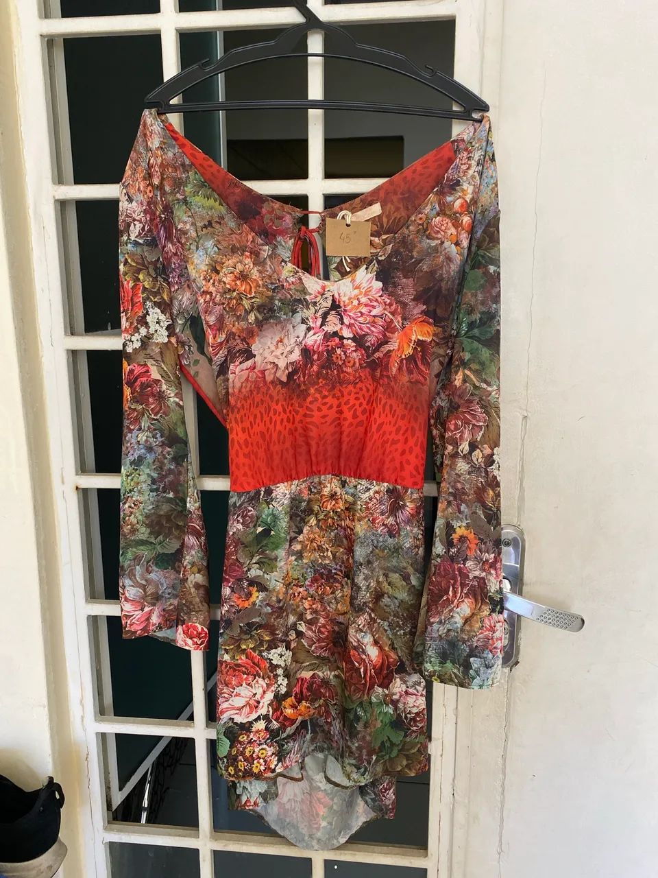 Vestido Curto Estampado de Costa Nua