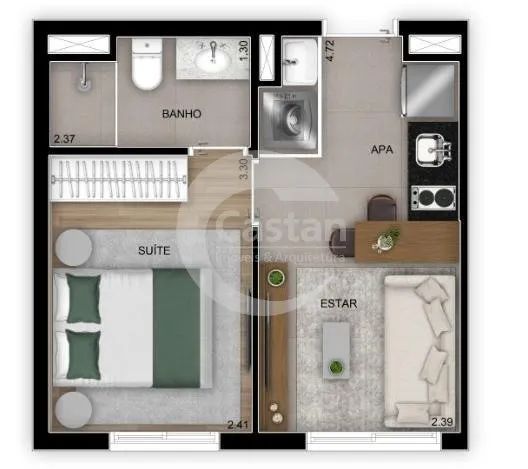 apartamento studio mooca próximo av. paes de barros - Foto 5