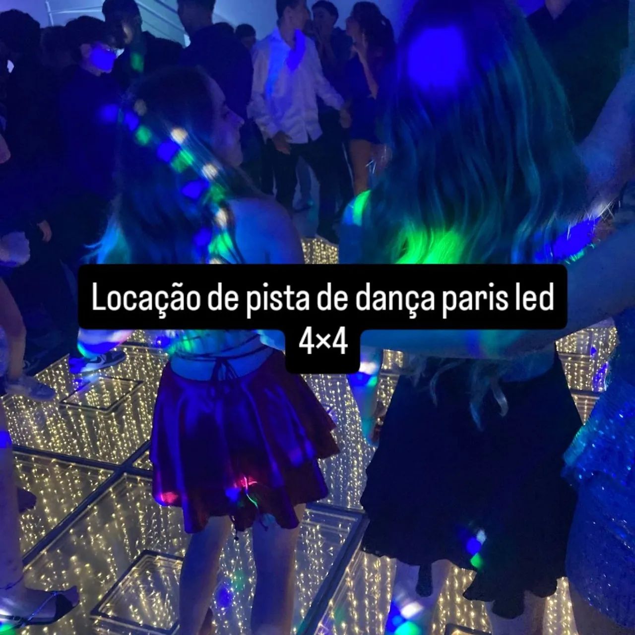 Pista de dança led paris 4×4m (locação)  - Foto 3