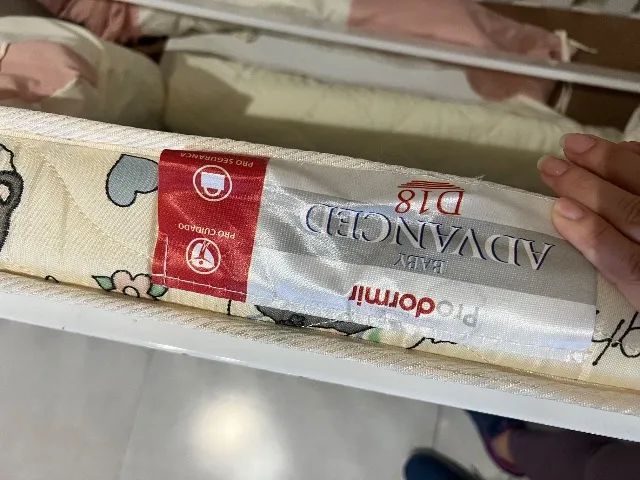 Berço que vira cama com colchão Ortobom - Foto 4