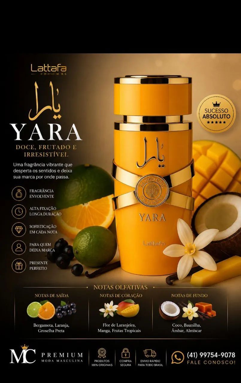 PERFUME YARA TOUS LATTAFA 100%ORIGINAL