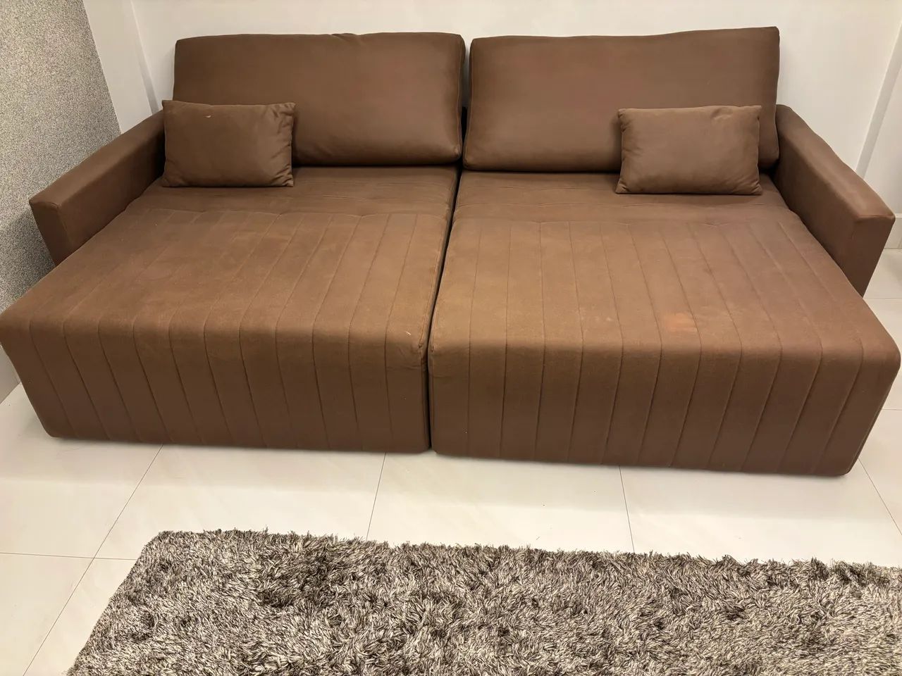 Sofá Retrátil 2,60m - Muito confortável | Excelente estado - Foto 2