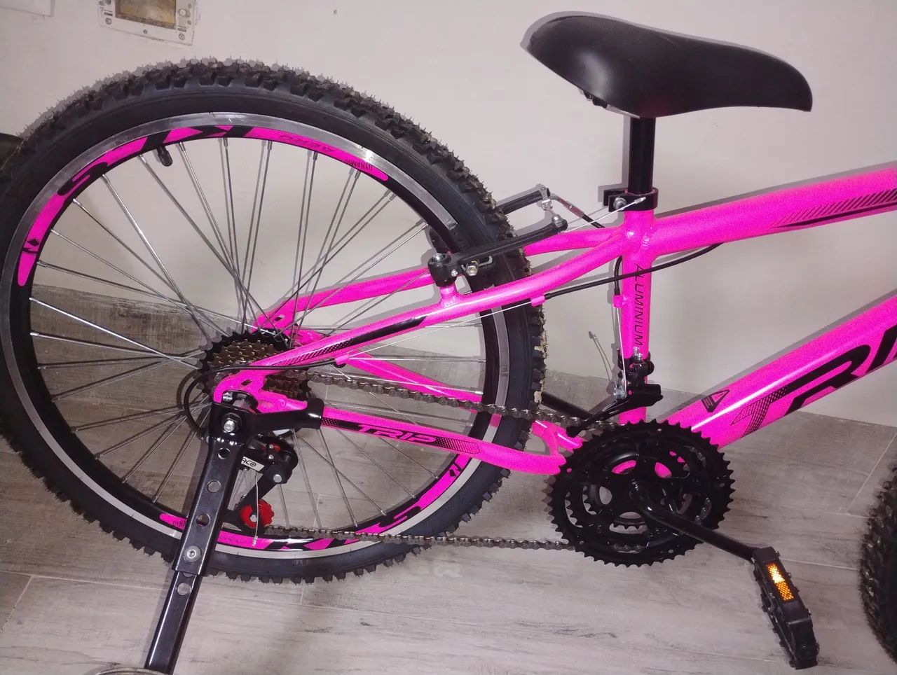Bicicleta alumínio infantil aro 24 nova - Foto 3