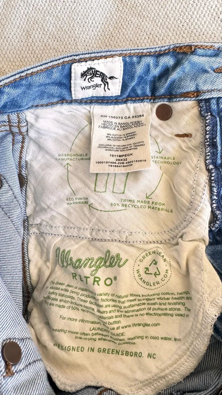 Calça Wrangler Original Flare - Tam 36 - Semi Nova - Foto 5